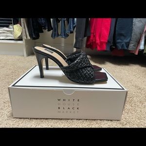 WHMB Black Mules Current Style. Hardly Worn